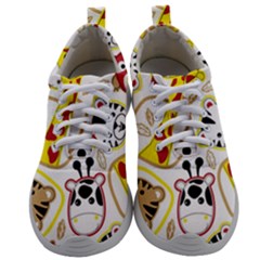 Vector-seamless-pattern-nice-animals-cartoon Mens Athletic Shoes