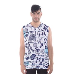 Hand-drawn-back-school-pattern Men s Basketball Tank Top by Jancukart