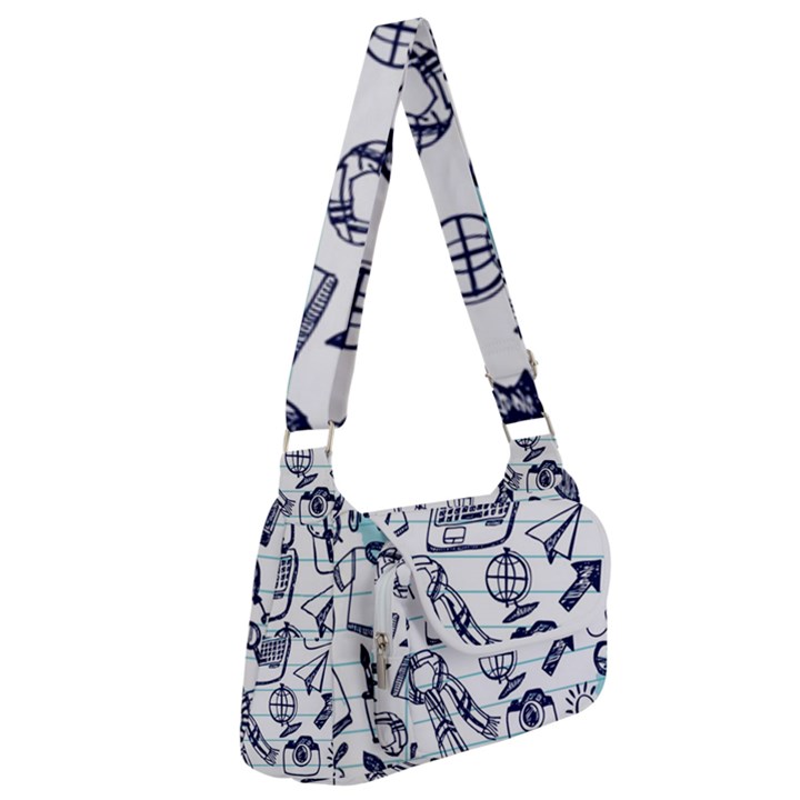 Hand-drawn-back-school-pattern Multipack Bag