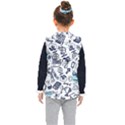 Hand-drawn-back-school-pattern Kids  Hooded Puffer Vest View2