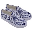 Hand-drawn-back-school-pattern Kids  Canvas Slip Ons View3