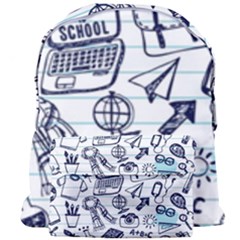 Hand-drawn-back-school-pattern Giant Full Print Backpack