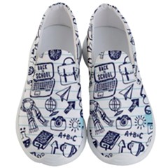 Hand-drawn-back-school-pattern Men s Lightweight Slip Ons by Jancukart