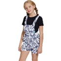 Hand-drawn-back-school-pattern Kids  Short Overalls View2