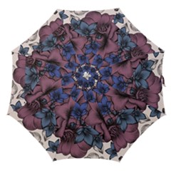 Floral-wallpaper-pattern-with-engraved-hand-drawn-flowers-vintage-style Straight Umbrellas