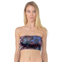 Floral-wallpaper-pattern-with-engraved-hand-drawn-flowers-vintage-style Bandeau Top