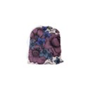 Floral-wallpaper-pattern-with-engraved-hand-drawn-flowers-vintage-style Drawstring Pouch (XS) View2