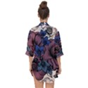 Floral-wallpaper-pattern-with-engraved-hand-drawn-flowers-vintage-style Open Front Chiffon Kimono View2