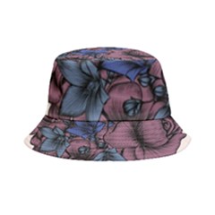 Floral-wallpaper-pattern-with-engraved-hand-drawn-flowers-vintage-style Inside Out Bucket Hat