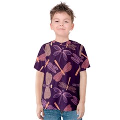 Dragonfly-pattern-design Kids  Cotton Tee