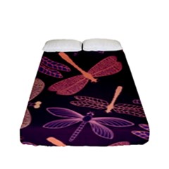 Dragonfly-pattern-design Fitted Sheet (full/ Double Size)