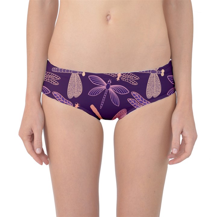 Dragonfly-pattern-design Classic Bikini Bottoms