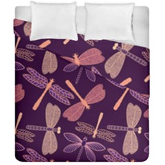 Dragonfly-pattern-design Duvet Cover Double Side (california King Size)