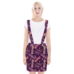 Dragonfly-pattern-design Braces Suspender Skirt