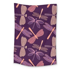 Dragonfly-pattern-design Large Tapestry