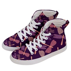 Dragonfly-pattern-design Men s Hi-top Skate Sneakers by Jancukart