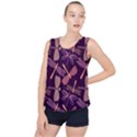 Dragonfly-pattern-design Bubble Hem Chiffon Tank Top View1