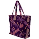 Dragonfly-pattern-design Zip Up Canvas Bag View1