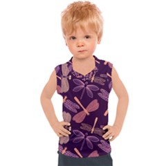 Dragonfly-pattern-design Kids  Sport Tank Top