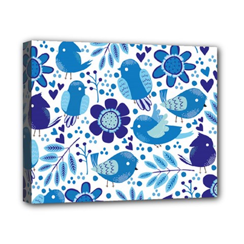 Pattern-with-birds Canvas 10  X 8  (stretched)