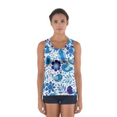 Pattern-with-birds Sport Tank Top 