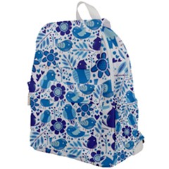 Pattern-with-birds Top Flap Backpack