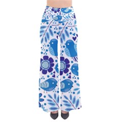 Pattern-with-birds So Vintage Palazzo Pants