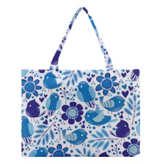 Pattern-with-birds Medium Tote Bag by Jancukart