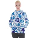 Pattern-with-birds Women s Hooded Pullover View1