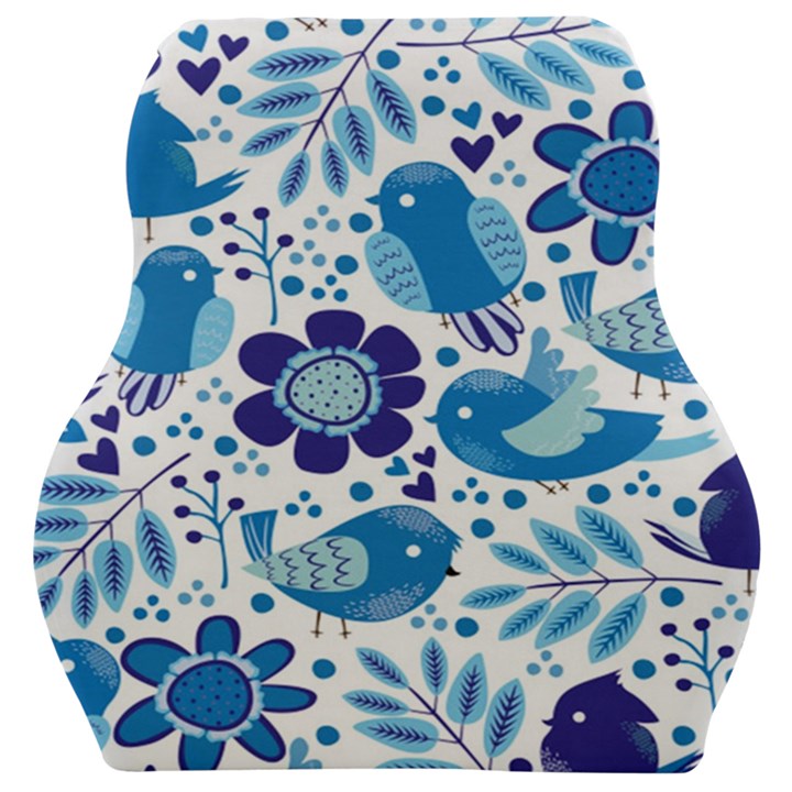 Pattern-with-birds Car Seat Velour Cushion 