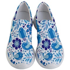 Pattern-with-birds Women s Lightweight Slip Ons by Jancukart