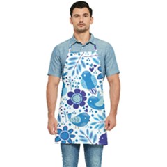 Pattern-with-birds Kitchen Apron