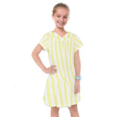 Yellow Zebra Print Kids  Drop Waist Dress by FunDressesShop