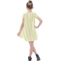 Yellow Zebra print Kids  Tie Up Tunic Dress View2