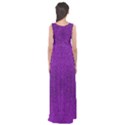 Purple Glitter Empire Waist Maxi Dress View2