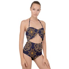 Muster Scallop Top Cut Out Swimsuit by zappwaits