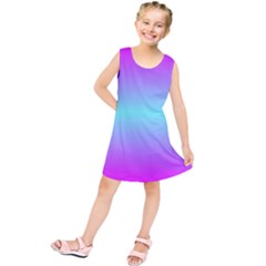 Ombre Pink And Blue Kids  Tunic Dress by FunDressesShop