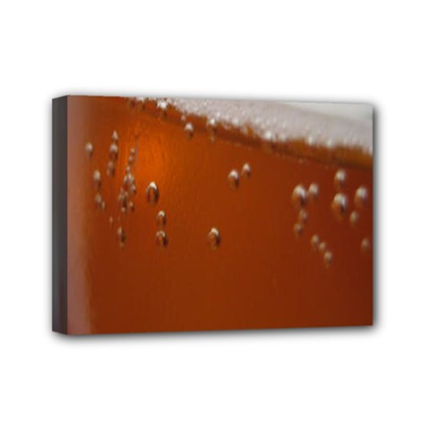 Bubble Beer Mini Canvas 7  X 5  (stretched)