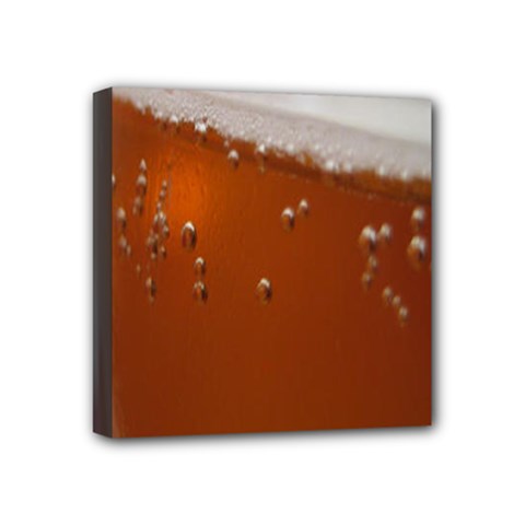 Bubble Beer Mini Canvas 4  X 4  (stretched)