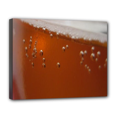 Bubble Beer Canvas 14  X 11  (stretched)