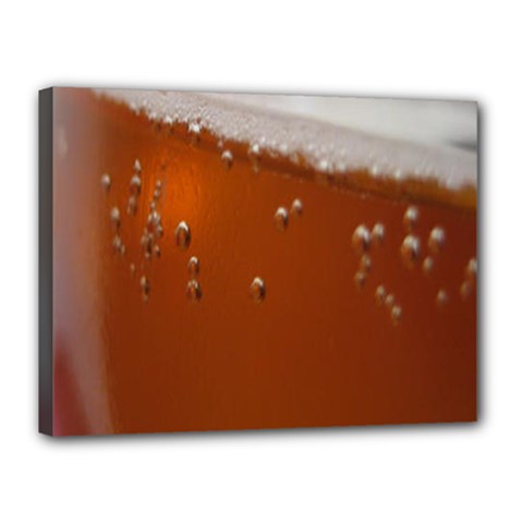 Bubble Beer Canvas 16  X 12  (stretched)