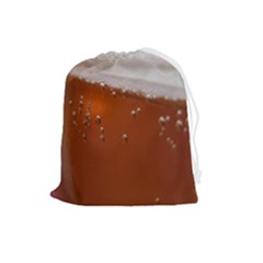 Bubble Beer Drawstring Pouch (large) by artworkshop