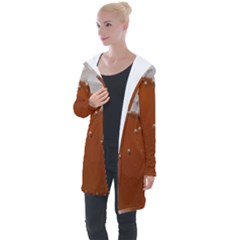 Bubble Beer Longline Hooded Cardigan