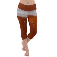 Bubble Beer Lightweight Velour Capri Yoga Leggings