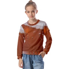 Bubble Beer Kids  Long Sleeve Tee With Frill 