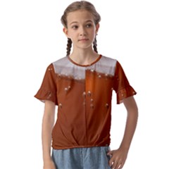 Bubble Beer Kids  Cuff Sleeve Scrunch Bottom Tee