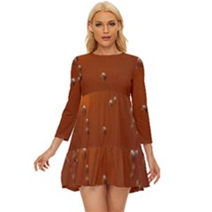 Bubble Beer Long Sleeve Babydoll Dress by artworkshop