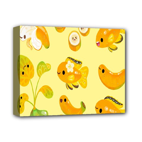 Banana Cichlid Deluxe Canvas 14  X 11  (stretched) by artworkshop