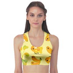 Banana Cichlid Sports Bra by artworkshop