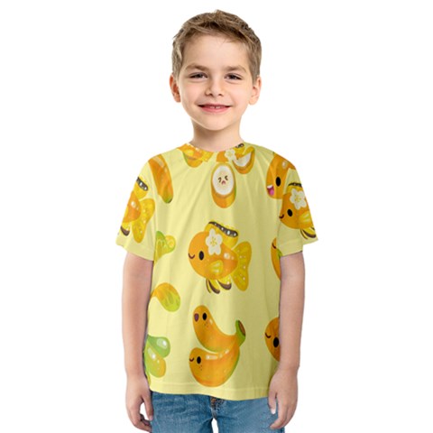 Banana Cichlid Kids  Sport Mesh Tee by artworkshop